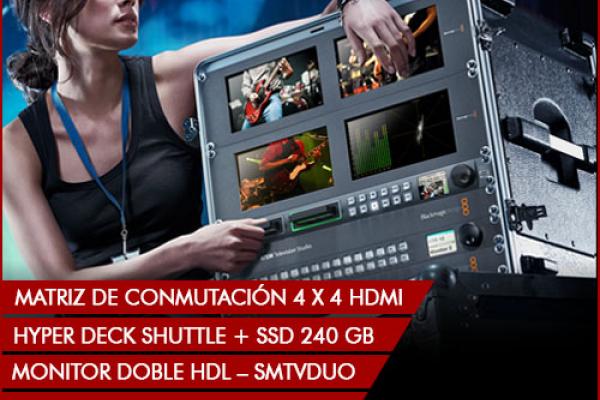 ATEM Production studio 4K black magic alquiler equipos audivisuales